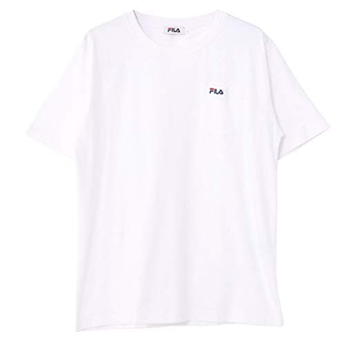 [フィラ]FILA フィラ Men's 綿ポケット付きワンポイント刺繍半袖Tシャツ FH7300 Tシャツ メンズ ホワイト 日本 M (日本サイズM相当)