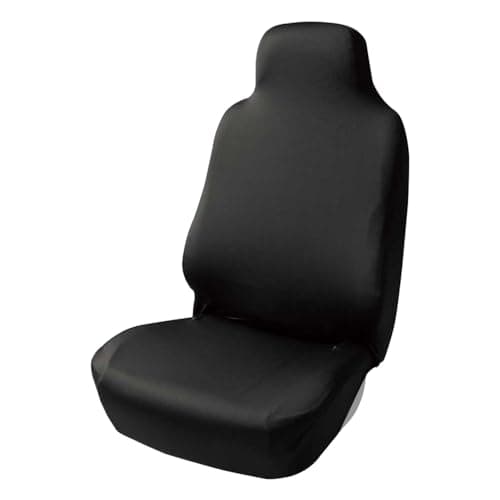 ボンフォーム(BONFORM) シートカバー スキニーニット 軽/普通車 丸洗いOK 撥水素材 伸縮生地 フロント-1 ブラック [ 4040-10BK ]