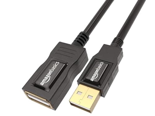 Amazonベーシック USB 延長ケーブル USB-A 2.0 プリンター対応 速度480Mbps 3.0m (タイプAオス - タイプAメス) ブラック