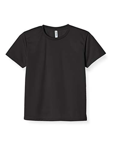 [グリマー] 半袖 4.4oz ドライTシャツ (クルーネック) 00300-ACT_K キッズ ブラック 5L