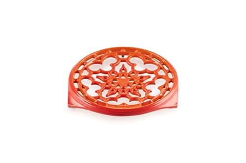ル・クルーゼ(Le Creuset) ラウンド・トリベット 鍋敷き 22cm 鋳物ホーロー オレンジ 【日本正規販売品】