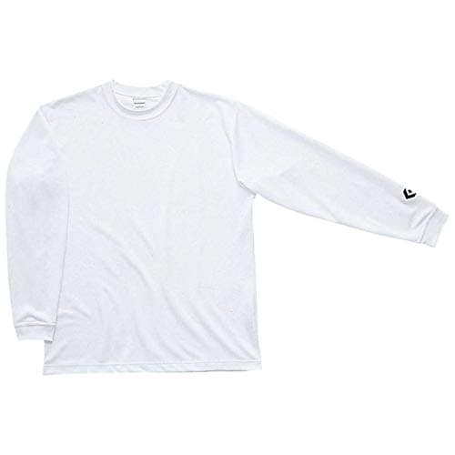 [CONVERSE(コンバース)]バスケ 長袖シャツ ロングスリーブシャツ 吸汗 速乾 CB291324L メンズ ホワイト 日本 L (日本サイズL相当)