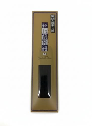 [サノハタクツヒモ] 靴ひも 組紐蝋平 ブラック 100cm