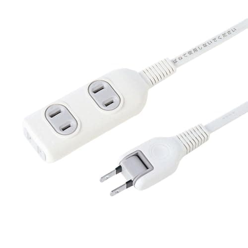 サンワサプライ 電源タップ 3個口・2P (1m) TAP-3W1N