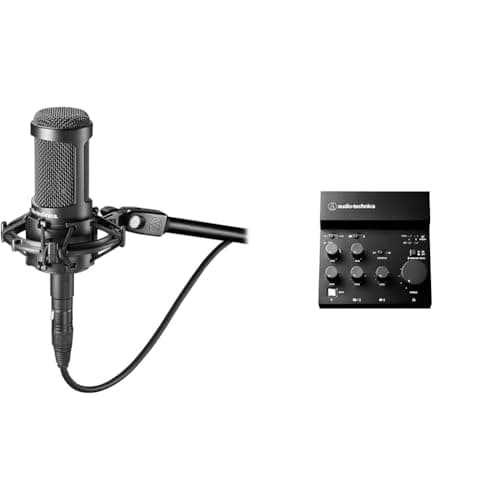 オーディオテクニカ AT-UMX3 オーディオインターフェース & AT2050 コンデンサーマイク USBオーディオミキサー XLR 配信機材