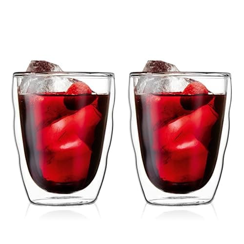 BODUM ボダム グラス コップ タンブラー PILATUS ピラトゥス ダブルウォール グラス 350ml 2個セット 保温保冷性 二重構造 耐熱ガラス 電子レンジ可 オーブン可 食洗器可 冷凍庫可 【正規品】 10485-10