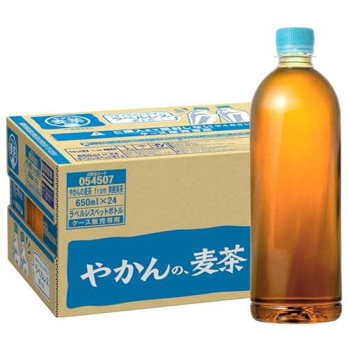 コカ・コーラ やかんの麦茶 from 爽健美茶 ラベルレス 650mlPET×24本