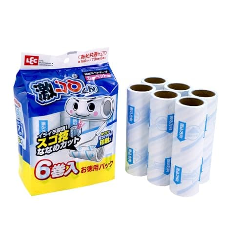 レック 激コロ スゴ技カット 70周 スペア 6個入 / カーペットクリーナー/めくりやすい /