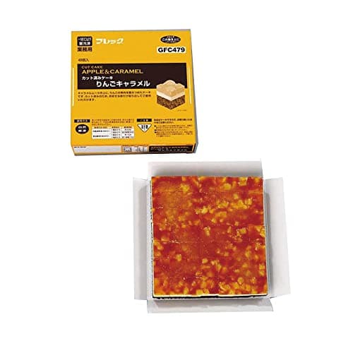 [冷凍] 味の素 カット済みケーキ りんごキャラメル 500gX1個