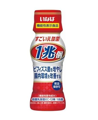 いなば食品 1兆個すごい乳酸菌ドリンク 65ml ×10個 腸活、ビフィズス菌、腸内環境改善【機能性表示食品】
