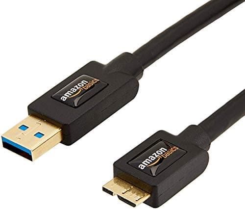 Amazonベーシック USB-A 3.0ケーブル プリンター用 1.8m(タイプAオス - マイクロタイプBオス)ブラック