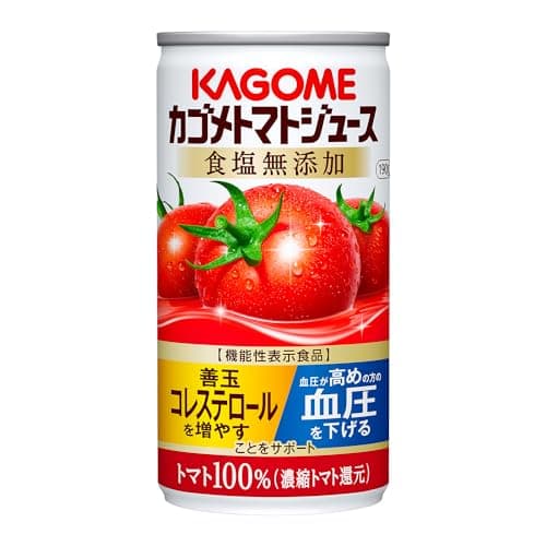 カゴメ トマトジュース 食塩無添加 190g缶×30本（毎日1本30日分 機能性表示食品 リコピン GABA 血圧 善玉コレステロール）