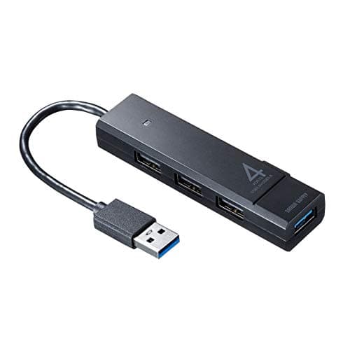 サンワサプライ USB3.1 Gen1+USB2.0コンボハブ 4ポート バスパワー ブラック USB-3H421BK