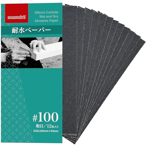[ネセクト] 耐水ペーパーセット サンドペーパー 耐水紙やすり 金属 木工 補修[日本国内企画品]