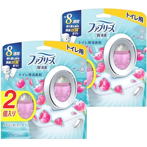 ファブリーズ 【まとめ買い】 消臭芳香剤 W消臭 トイレ用 クラシック・ブーケ 6.3mLｘ4個