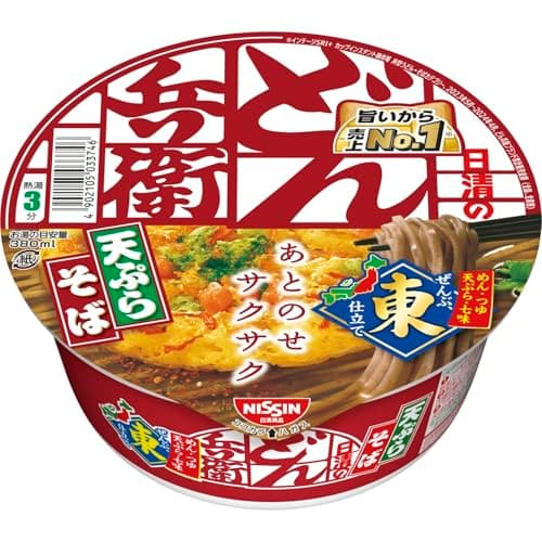 どん兵衛 天ぷらそば (東) 日清食品 カップ麺 100g×12個