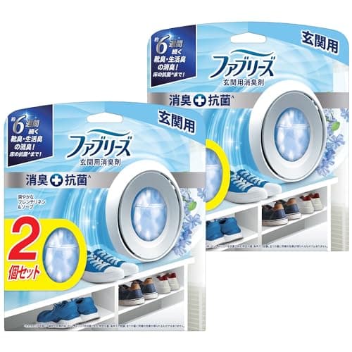 ファブリーズ 【まとめ買い】 消臭芳香剤+抗菌 W消臭 玄関用 フレンチリネン&ソープ 7mLｘ4個