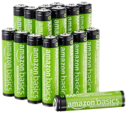 Amazonベーシック 充電池 単4形 ニッケル水素電池 16本 850mAh 1.2V くり返し最大500回 充電済