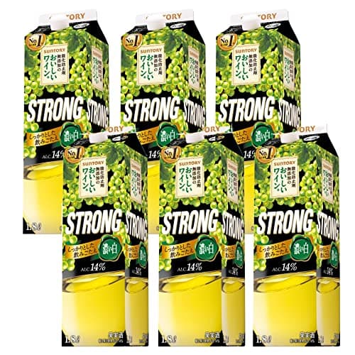 酸化防止剤無添加のおいしいワイン。 ストロング白 [ 白ワイン 甘口 日本 1800ml×6本 ]